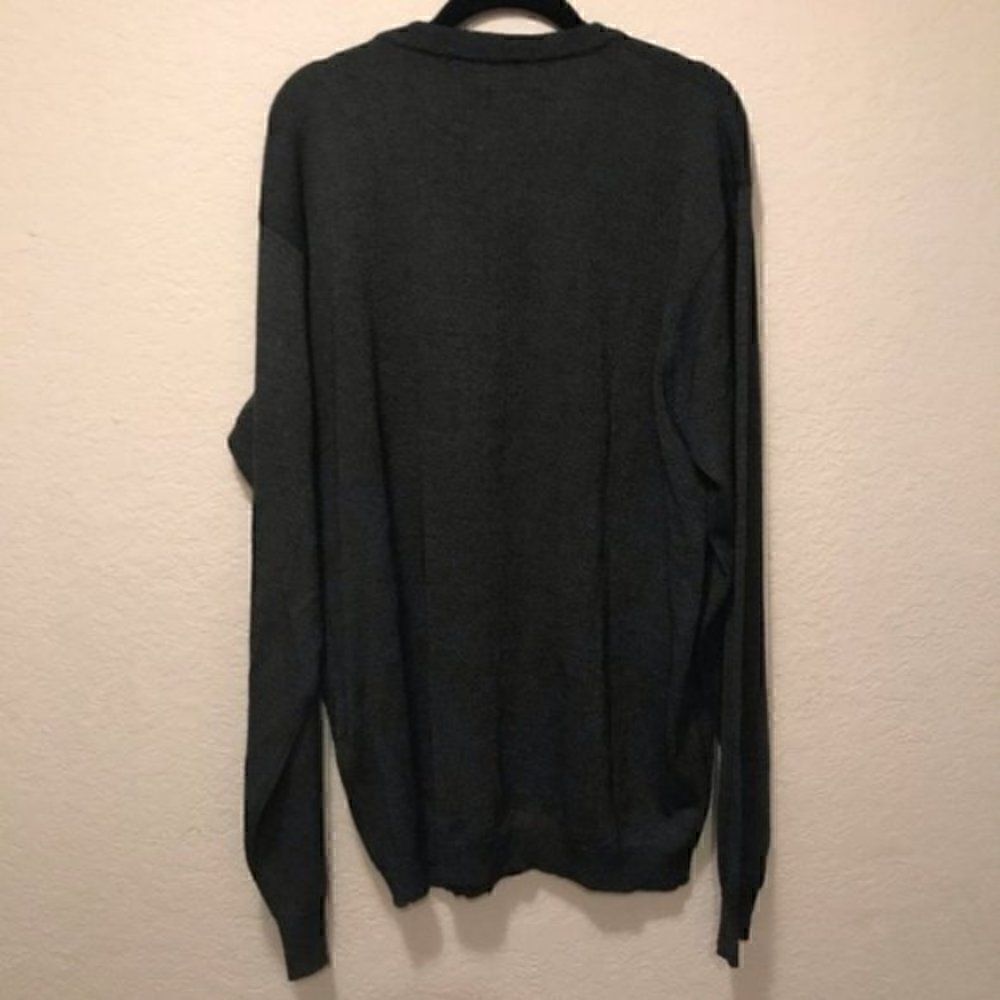 NWOT. Domani Men’s V-Neck Black Sweater. XXL. - Picture 4 of 6
